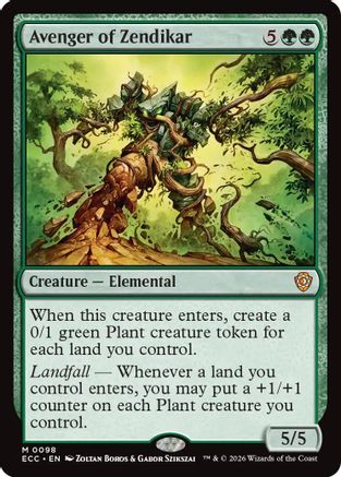 Avenger of Zendikar  (ECC-098) - [Commander: Lorwyn Eclipsed] - Trinity Hobby