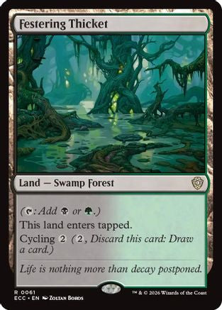 Festering Thicket  (ECC-061) - [Commander: Lorwyn Eclipsed] - Trinity Hobby