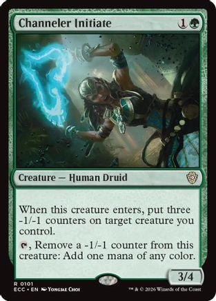 Channeler Initiate  (ECC-101) - [Commander: Lorwyn Eclipsed] - Trinity Hobby