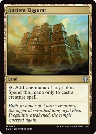 Ancient Ziggurat  (ECC-144) - [Commander: Lorwyn Eclipsed] - Trinity Hobby