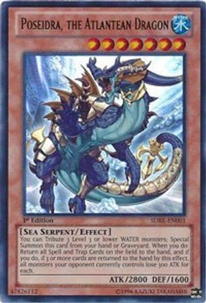 Poseidra, the Atlantean Dragon [SDRE-EN001] Ultra Rare - Trinity Hobby