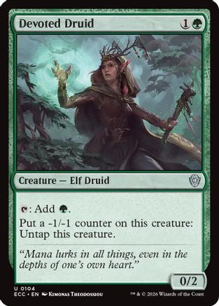 Devoted Druid  (ECC-104) - [Commander: Lorwyn Eclipsed] - Trinity Hobby