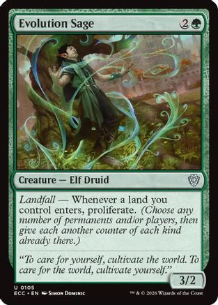 Evolution Sage  (ECC-105) - [Commander: Lorwyn Eclipsed] - Trinity Hobby