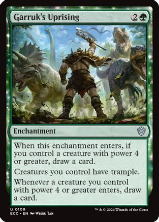 Garruk's Uprising  (ECC-109) - [Commander: Lorwyn Eclipsed] - Trinity Hobby