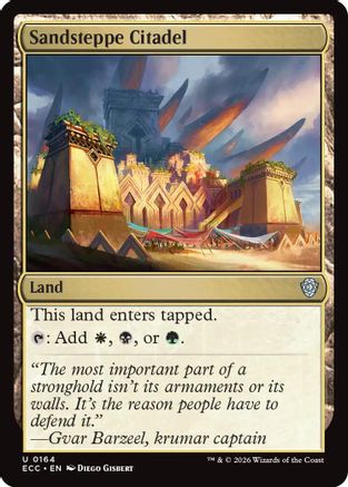 Sandsteppe Citadel  (ECC-164) - [Commander: Lorwyn Eclipsed] - Trinity Hobby