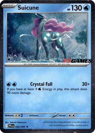 Suicune (EB Games Exclusive) - (026/null) Holofoil [Miscellaneous Cards & Products]