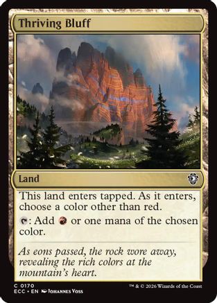 Thriving Bluff  (ECC-170) - [Commander: Lorwyn Eclipsed] - Trinity Hobby