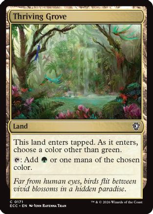 Thriving Grove  (ECC-171) - [Commander: Lorwyn Eclipsed] - Trinity Hobby
