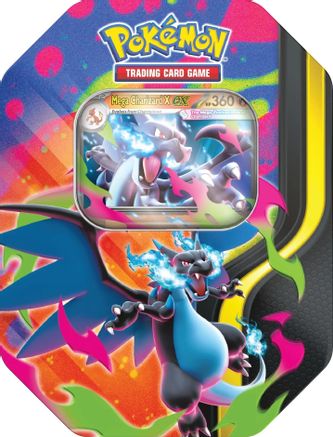 Mega Charizard Tin (Mega Charizard X) - Trinity Hobby