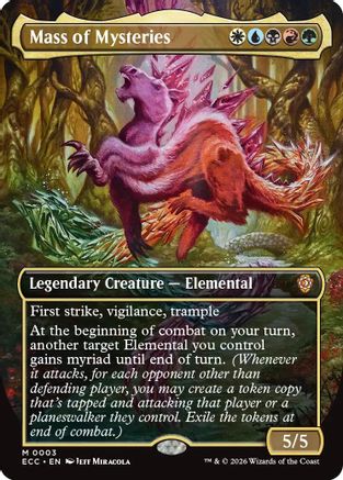 Mass of Mysteries (Borderless)  [Foil]  (ECC-003) - [Commander: Lorwyn Eclipsed] - Trinity Hobby