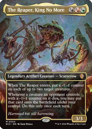 The Reaper, King No More (Borderless)  [Foil]  (ECC-004) - [Commander: Lorwyn Eclipsed] - Trinity Hobby