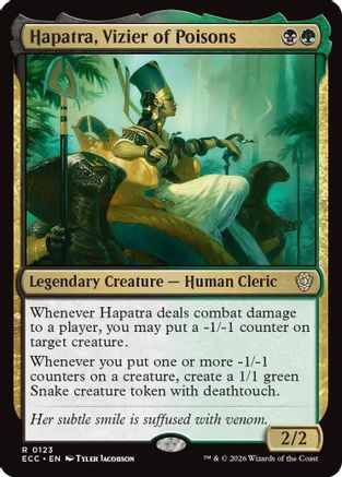 Hapatra, Vizier of Poisons  (ECC-123) - [Commander: Lorwyn Eclipsed] - Trinity Hobby