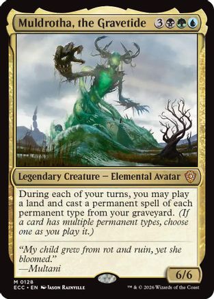 Muldrotha, the Gravetide  (ECC-128) - [Commander: Lorwyn Eclipsed] - Trinity Hobby