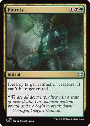 Putrefy  (ECC-131) - [Commander: Lorwyn Eclipsed] - Trinity Hobby