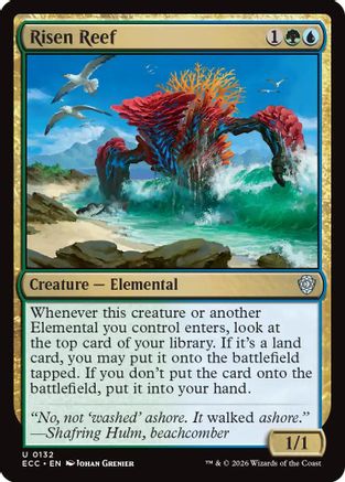 Risen Reef  (ECC-132) - [Commander: Lorwyn Eclipsed] - Trinity Hobby
