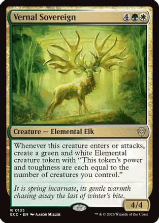 Vernal Sovereign  (ECC-135) - [Commander: Lorwyn Eclipsed] - Trinity Hobby
