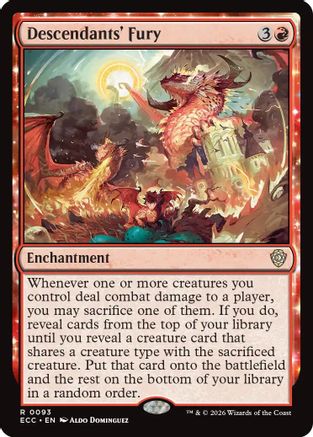 Descendants' Fury  (ECC-093) - [Commander: Lorwyn Eclipsed] - Trinity Hobby