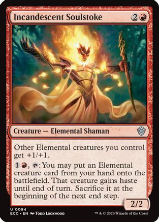 Incandescent Soulstoke  (ECC-094) - [Commander: Lorwyn Eclipsed] - Trinity Hobby