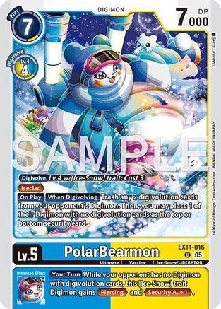 PolarBearmon (EX11-016) - [Dawn of Liberator] - Trinity Hobby