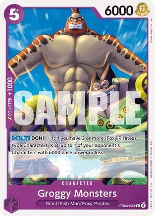 Groggy Monsters (EB04-033) - [The Azure Sea's Seven] - Trinity Hobby