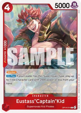 Eustass"Captain"Kid - OP14-014 (OP14-014) - [The Azure Sea's Seven] Foil - Trinity Hobby