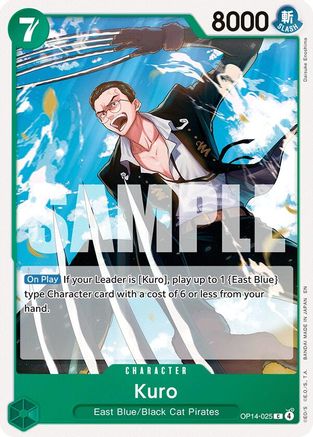 Kuro (OP14-025) - [The Azure Sea's Seven] - Trinity Hobby