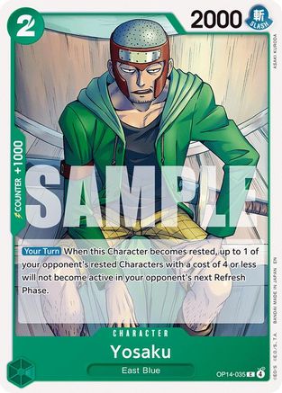 Yosaku (OP14-035) - [The Azure Sea's Seven] - Trinity Hobby