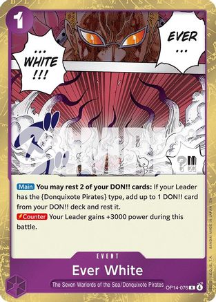 Ever White (OP14-076) - [The Azure Sea's Seven] Foil
