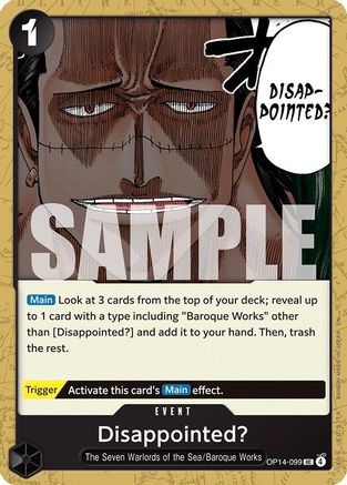 Disappointed? (OP14-099) - [The Azure Sea's Seven] - Trinity Hobby