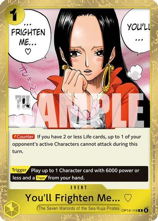You'll Frighten Me... (OP14-118) - [The Azure Sea's Seven] Foil - Trinity Hobby