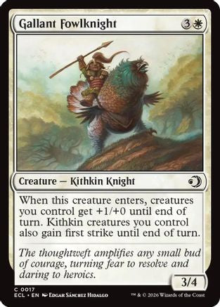 Gallant Fowlknight  [Foil]  (ECL-017) - [Lorwyn Eclipsed] - Trinity Hobby