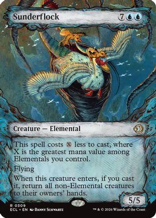 Sunderflock (Showcase)  [Foil]  (ECL-309) - [Lorwyn Eclipsed] - Trinity Hobby