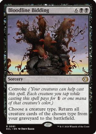 Bloodline Bidding  [Foil]  (ECL-091) - [Lorwyn Eclipsed] - Trinity Hobby