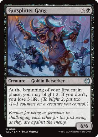 Gutsplitter Gang  [Foil]  (ECL-106) - [Lorwyn Eclipsed] - Trinity Hobby