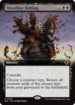 Bloodline Bidding (Extended Art)  (ECL-359) - [Lorwyn Eclipsed] - Trinity Hobby