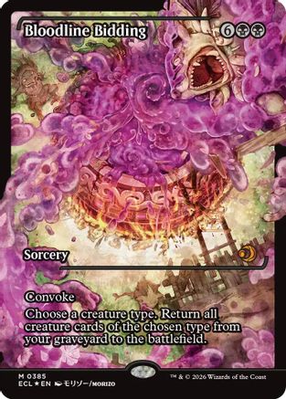 Bloodline Bidding (Showcase)  [Foil]  (ECL-385) - [Lorwyn Eclipsed] - Trinity Hobby