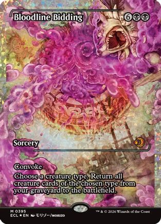 Bloodline Bidding (Showcase) (Fracture Foil)  [Foil]  (ECL-395) - [Lorwyn Eclipsed] - Trinity Hobby