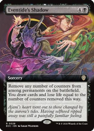 Eventide's Shadow (Extended Art)  (ECC-028) - [Commander: Lorwyn Eclipsed] - Trinity Hobby