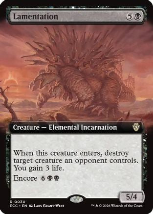 Lamentation (Extended Art)  (ECC-030) - [Commander: Lorwyn Eclipsed] - Trinity Hobby