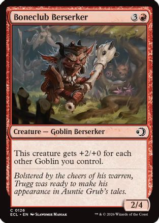 Boneclub Berserker  [Foil]  (ECL-126) - [Lorwyn Eclipsed] - Trinity Hobby