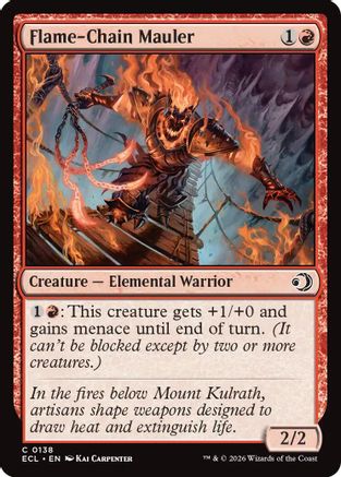 Flame-Chain Mauler  [Foil]  (ECL-138) - [Lorwyn Eclipsed] - Trinity Hobby