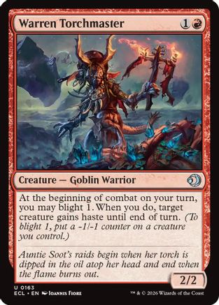 Warren Torchmaster  [Foil]  (ECL-163) - [Lorwyn Eclipsed] - Trinity Hobby