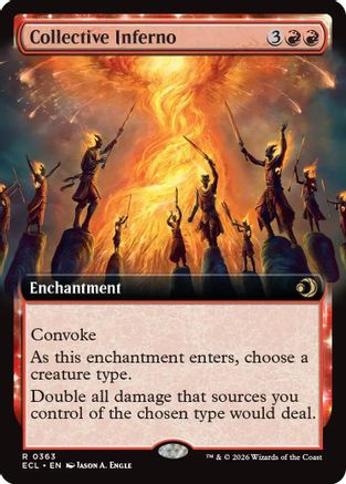 Collective Inferno (Extended Art)  (ECL-363) - [Lorwyn Eclipsed] - Trinity Hobby