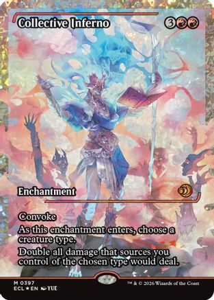 Collective Inferno (Showcase) (Fracture Foil)  [Foil]  (ECL-397) - [Lorwyn Eclipsed] - Trinity Hobby