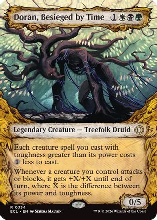 Doran, Besieged by Time (Showcase)  [Foil]  (ECL-334) - [Lorwyn Eclipsed] - Trinity Hobby