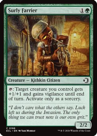 Surly Farrier  (ECL-196) - [Lorwyn Eclipsed] - Trinity Hobby