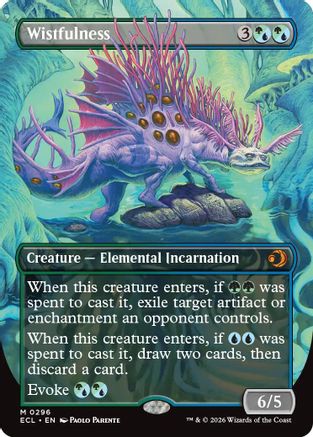 Wistfulness (Borderless)  (ECL-296) - [Lorwyn Eclipsed] - Trinity Hobby