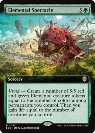 Elemental Spectacle (Extended Art)  (ECC-035) - [Commander: Lorwyn Eclipsed] - Trinity Hobby