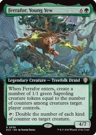 Ferrafor, Young Yew (Extended Art)  (ECC-036) - [Commander: Lorwyn Eclipsed] - Trinity Hobby