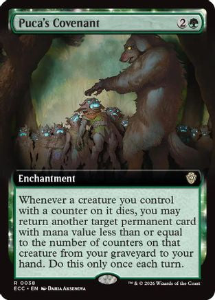 Puca's Covenant (Extended Art)  [Foil]  (ECC-038) - [Commander: Lorwyn Eclipsed] - Trinity Hobby